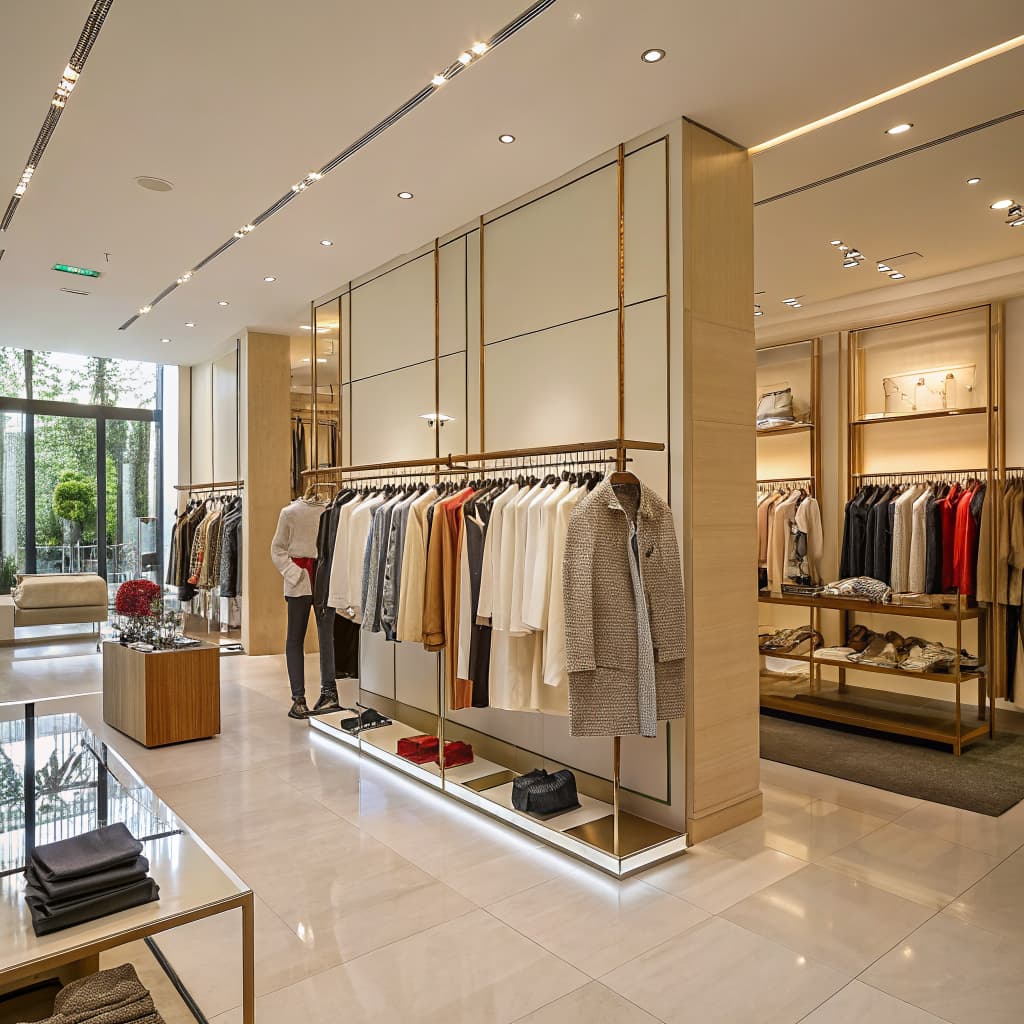 Boutique clothing shop interior for a retail website