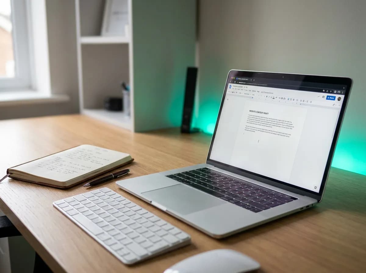 AI content writer included in free AI website builder