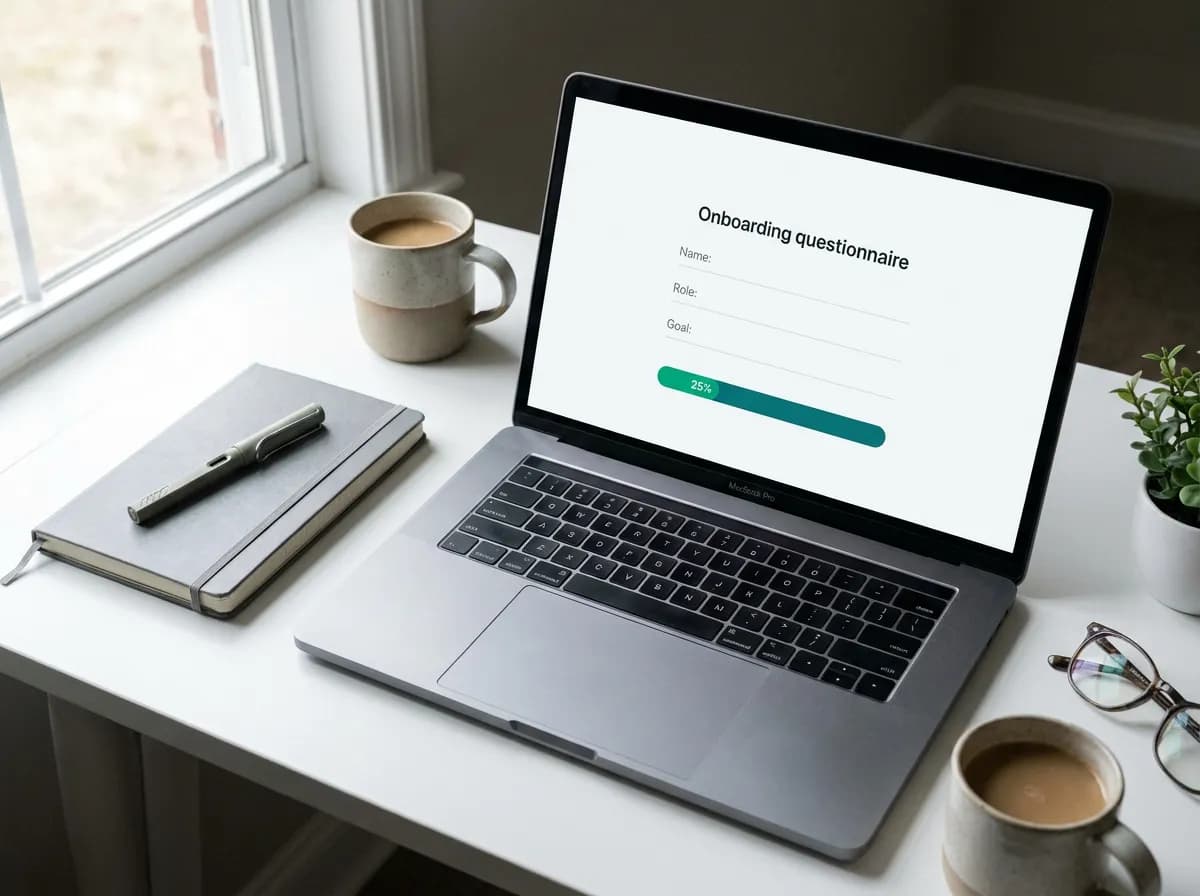 Answer 6 questions to build your free AI website builder