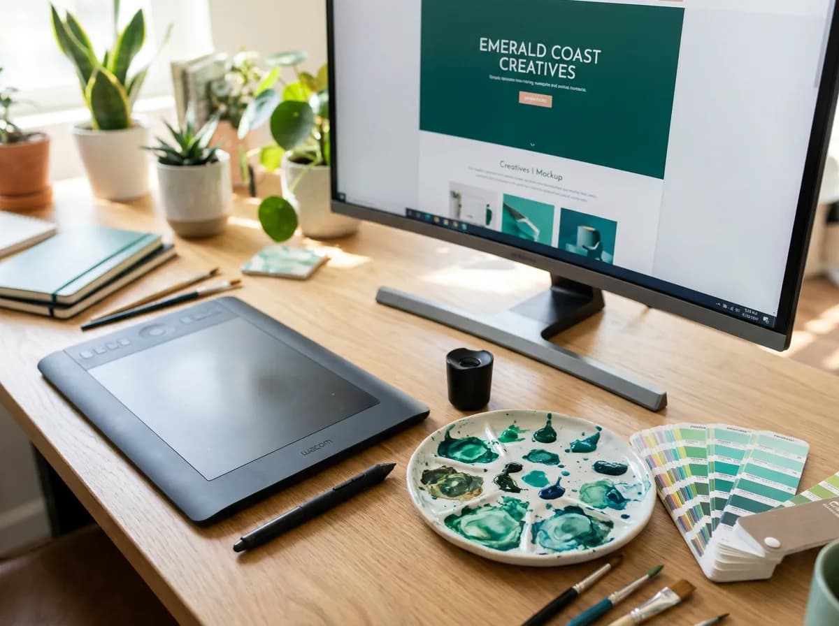 Custom design created by free AI website builder
