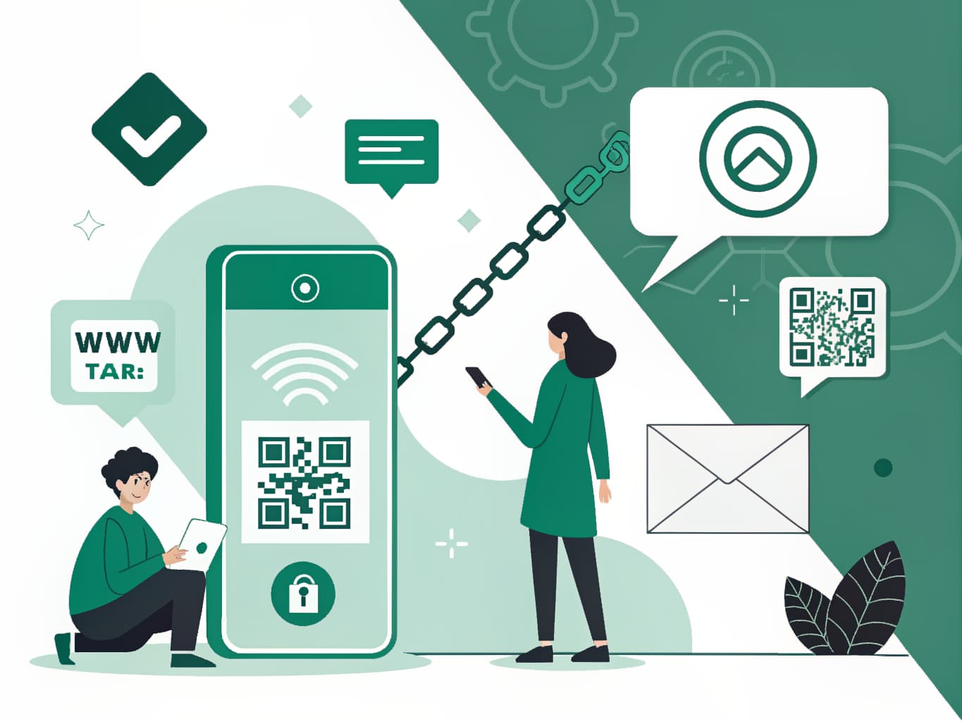 Sharing a digital business card by QR code, email, text, link or NFC tap