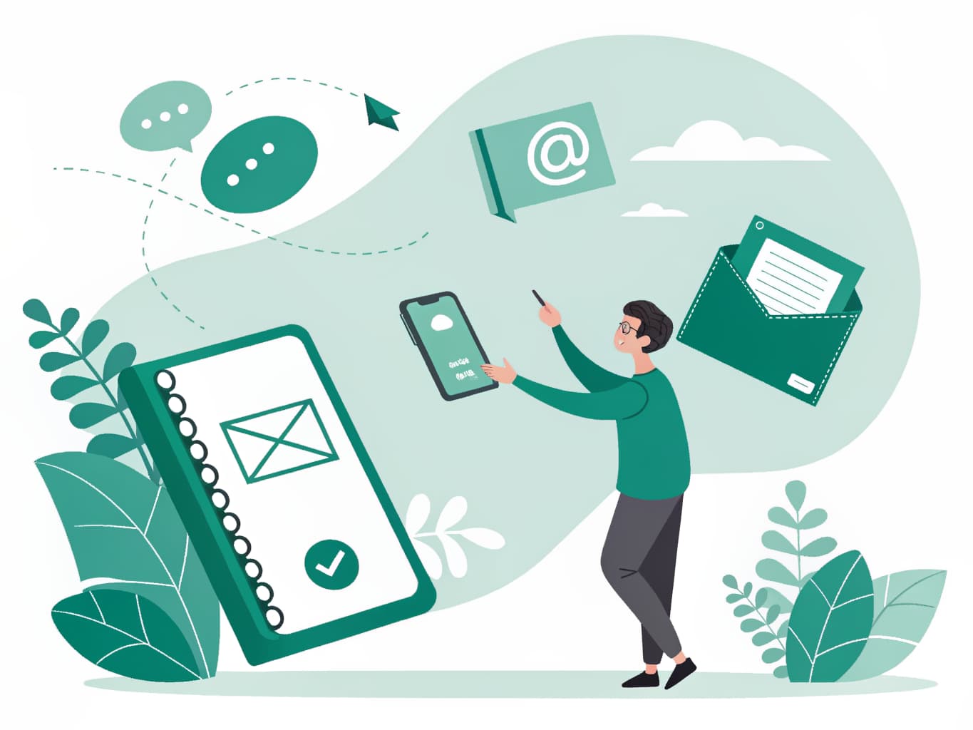 Saving a digital business card contact to a phone with one tap
