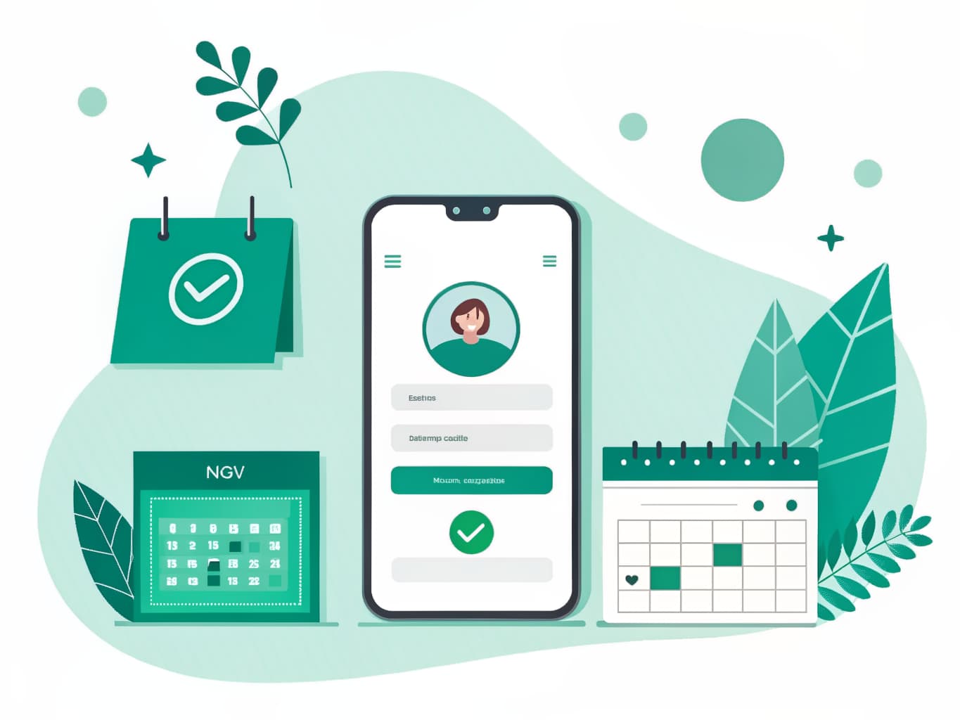 Digital business card with a schedule meeting button and calendar booking