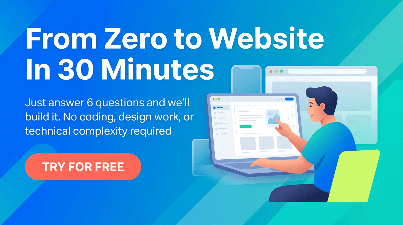 From Zero to Website In 30 Minutes — Try For Free with MiSitioWebs.com AI website builder