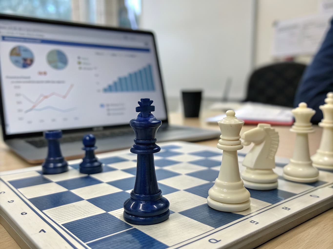 Chess board representing competitive SEO strategy